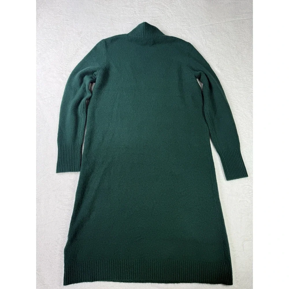 J.Crew Sweater Dress Womens Small Green Extra-Soft Mock Neck Knit BU755 NWT